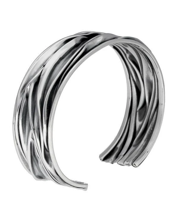 pakilia Silber Armband Wellen Fair-Trade und handmade