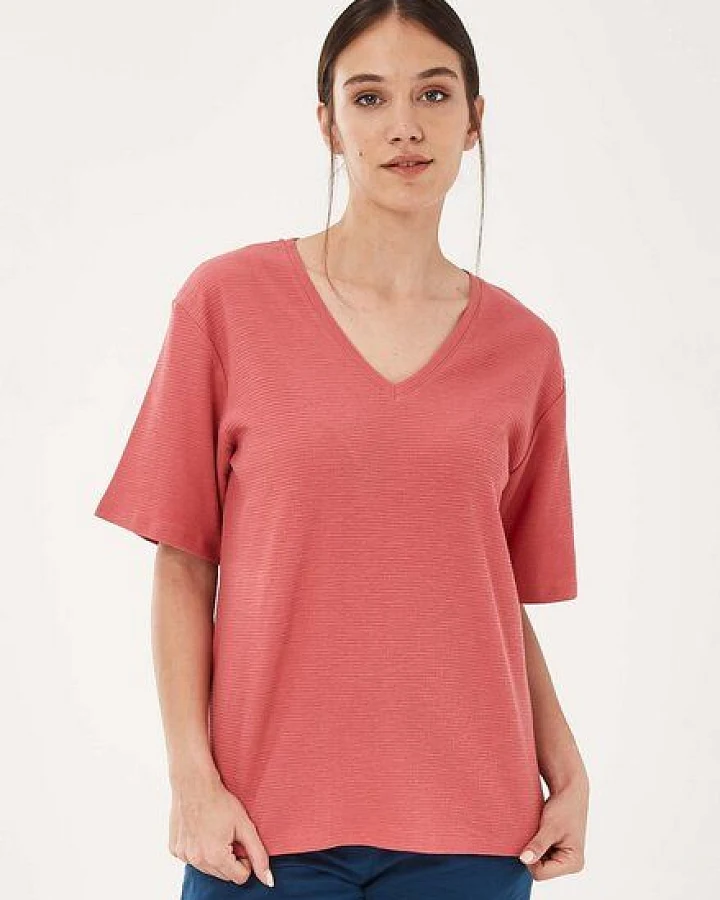 ORGANICATION T-Shirt aus Bio-Baumwolle mit halblangen Ärmeln