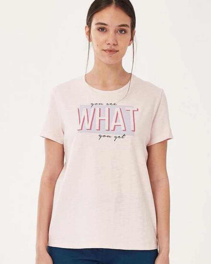 ORGANICATION T-Shirt aus Bio-Baumwolle mit Print