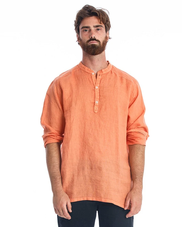 RAVENS VIEW IBIZA Herren vegan Shirt Mykonos Apricot