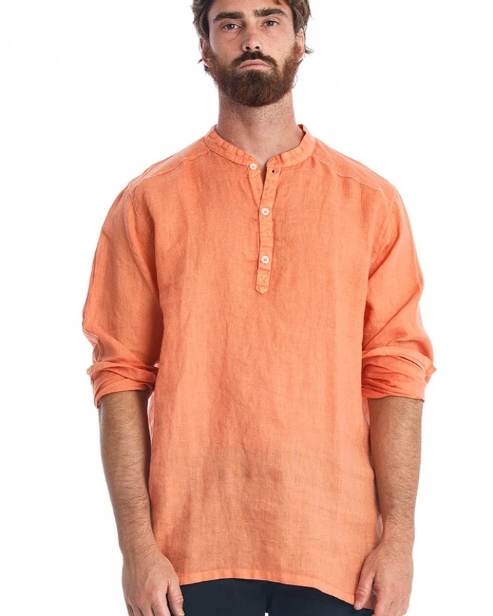RAVENS VIEW IBIZA Herren vegan Shirt Mykonos Apricot