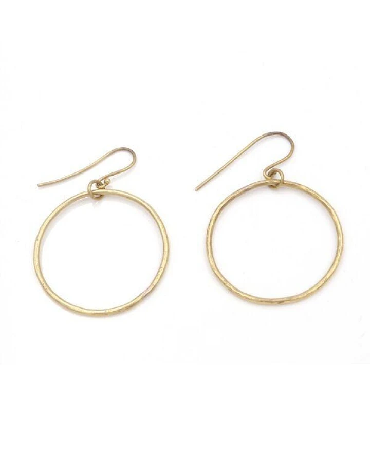 Bawa Hope Messingohrring floating Hoop