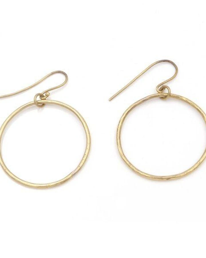 Bawa Hope Messingohrring floating Hoop