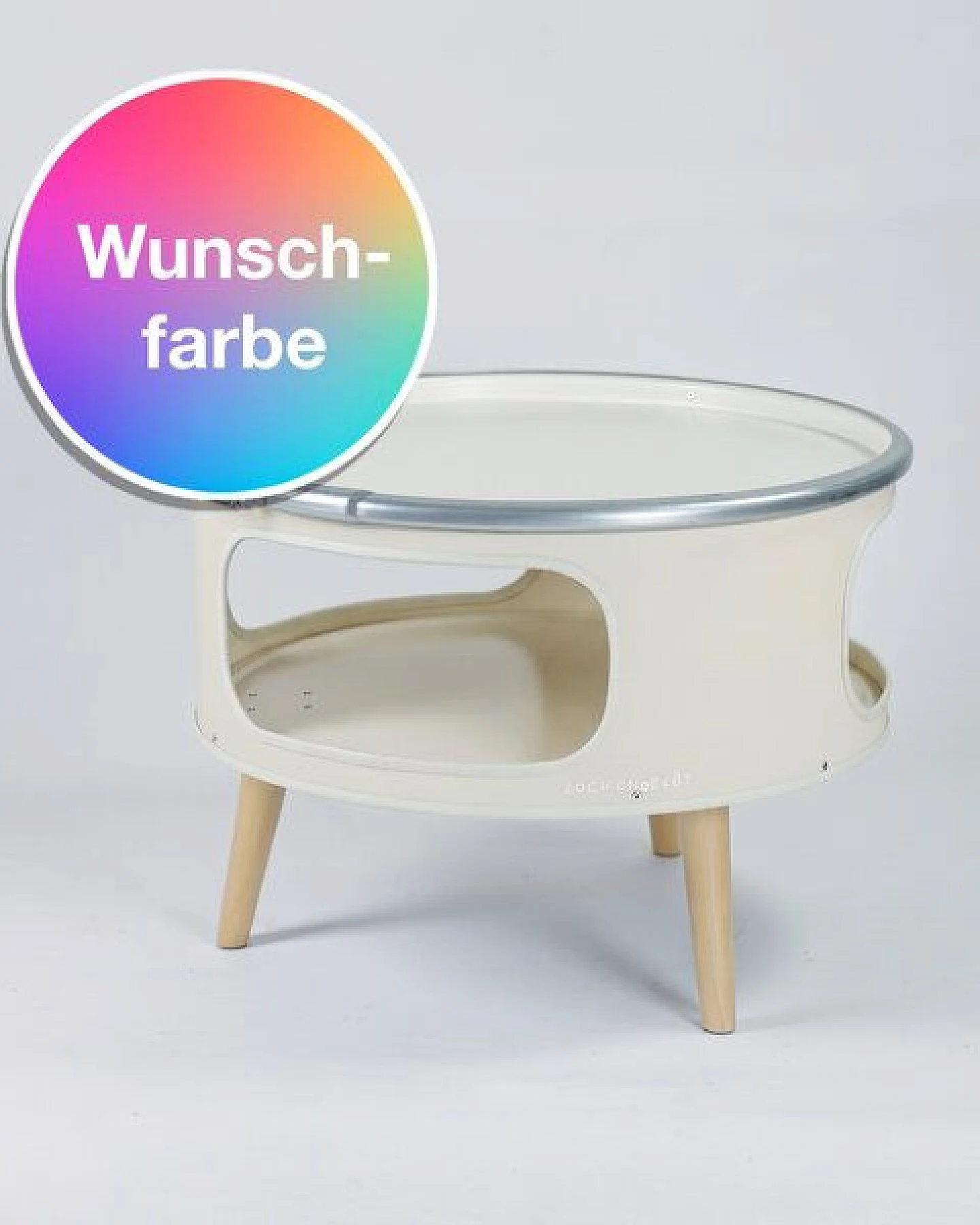 Lockengelöt Betty - Couchtisch aus einem Hamburger Ölfass – Ansicht 3