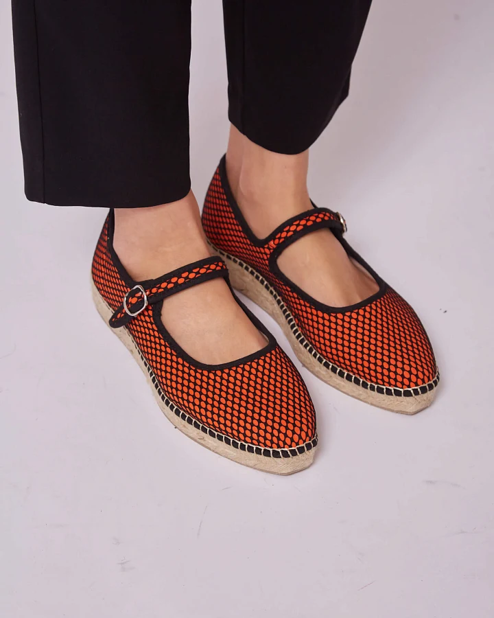 Momoc Damen vegan Ballettflaschen Orange