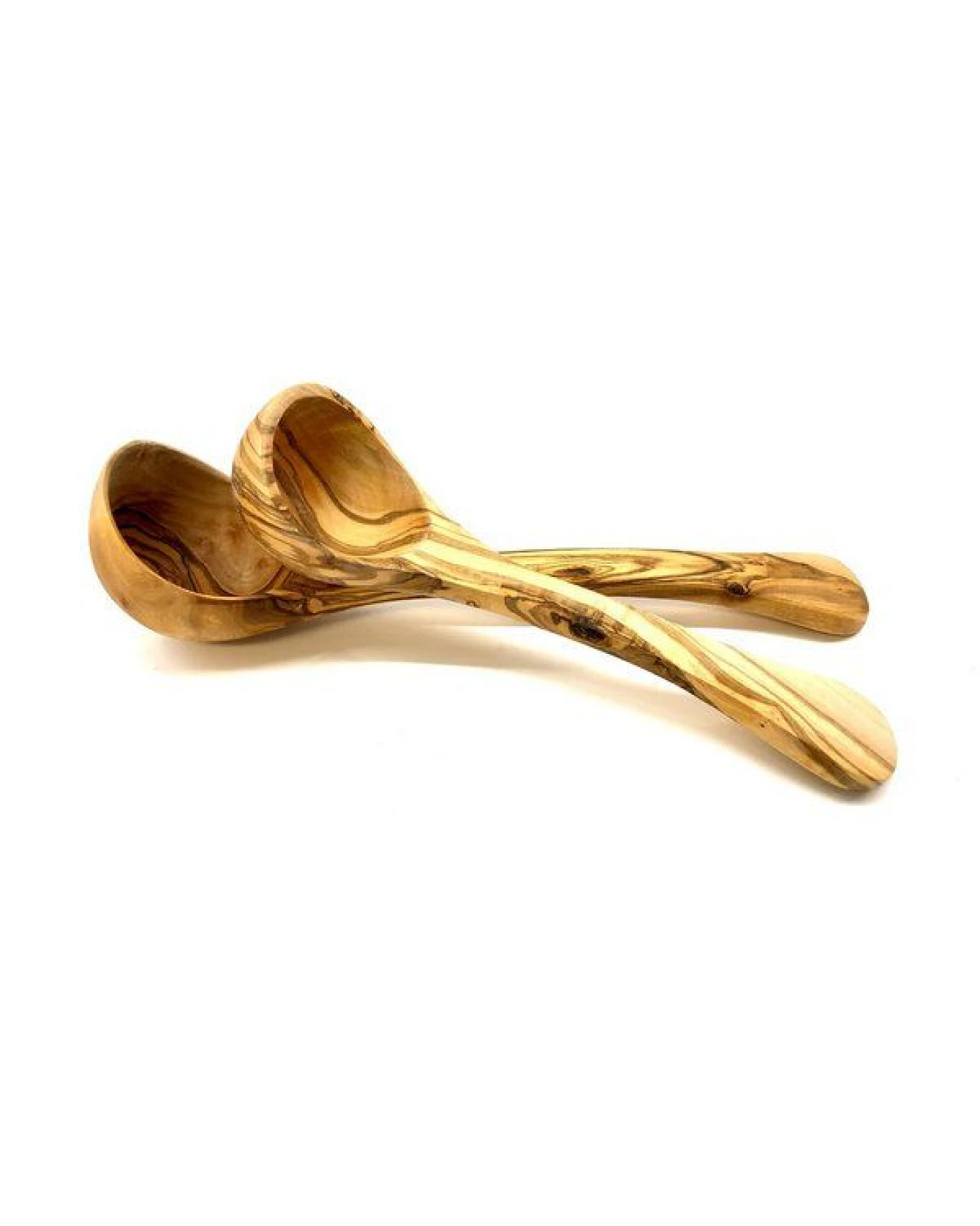 Olivenholz erleben Schöpfkelle (25 cm oder 30 cm) für Küche & Sauna aus Olivenholz – Ansicht 2