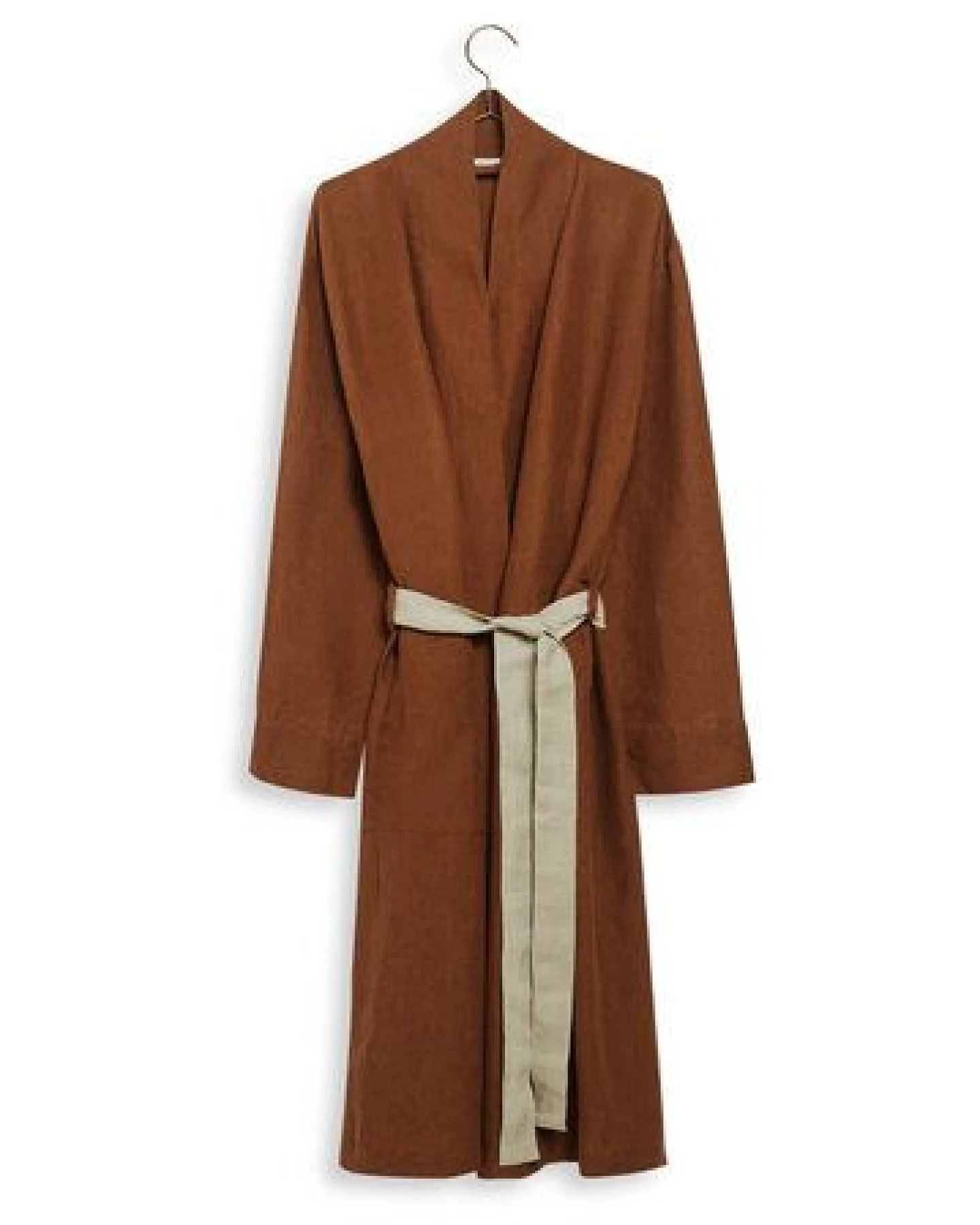 Yumeko Kimono Bademantel Gewaschenes Leinen – Ansicht 2