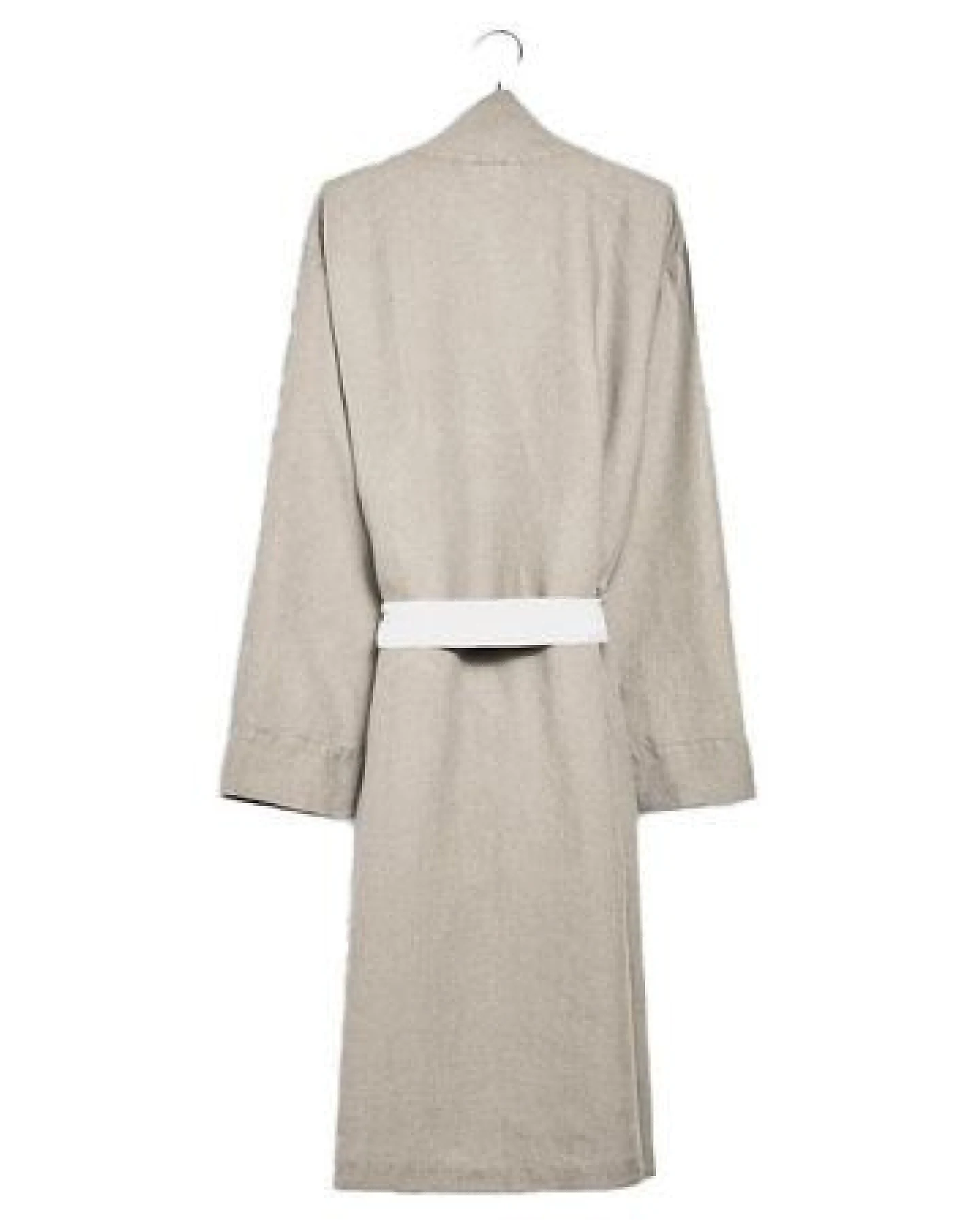 Yumeko Kimono Bademantel Gewaschenes Leinen – Ansicht 3