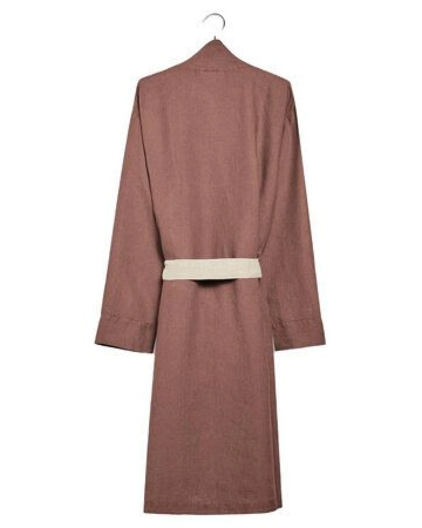 Kimono Bademantel "Yumeko" aus Gewaschenes Leinen – Ansicht 4