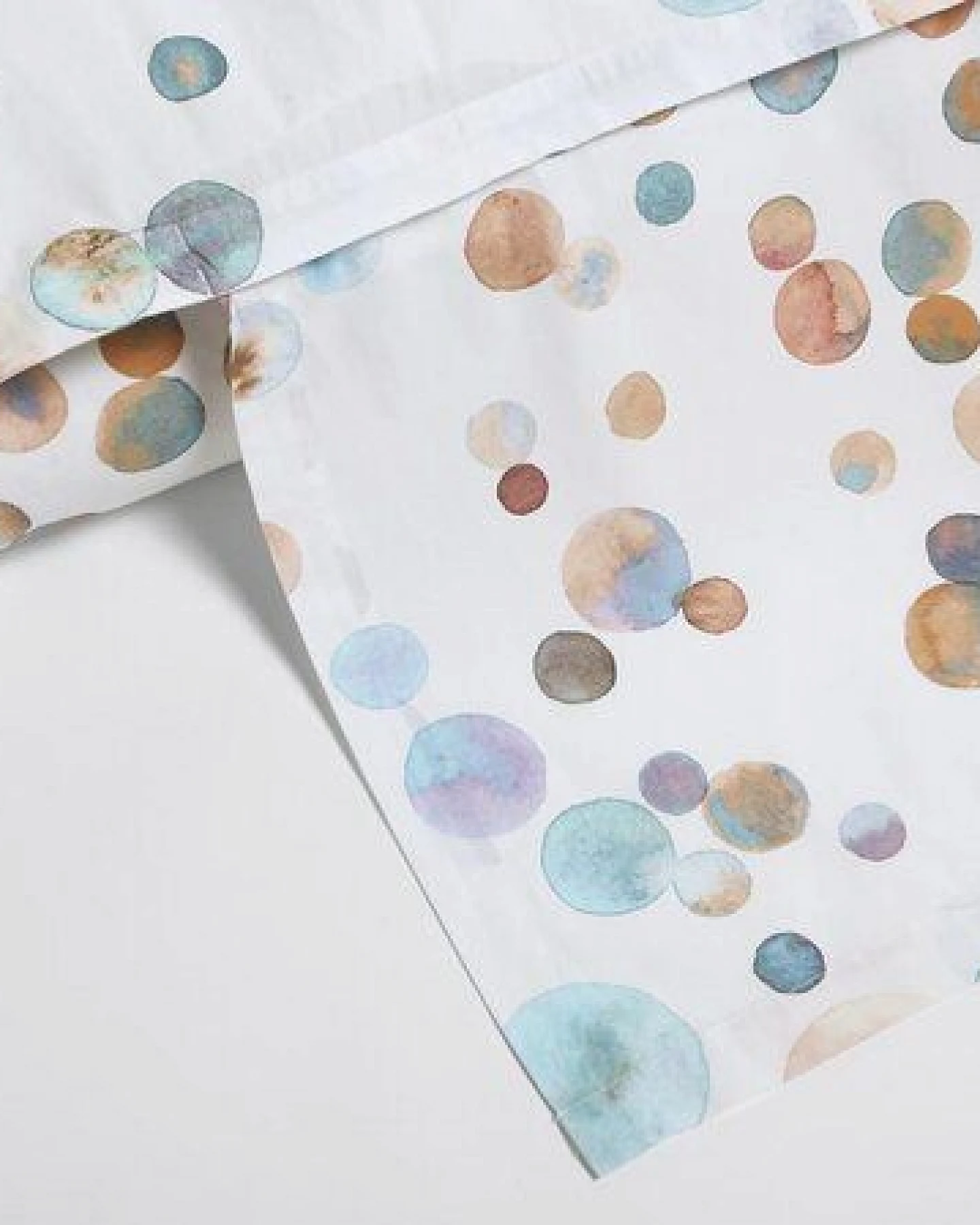 Bettwäsche Perkal Watercolor Dots “Yumeko” aus Baumwolle – Ansicht 4