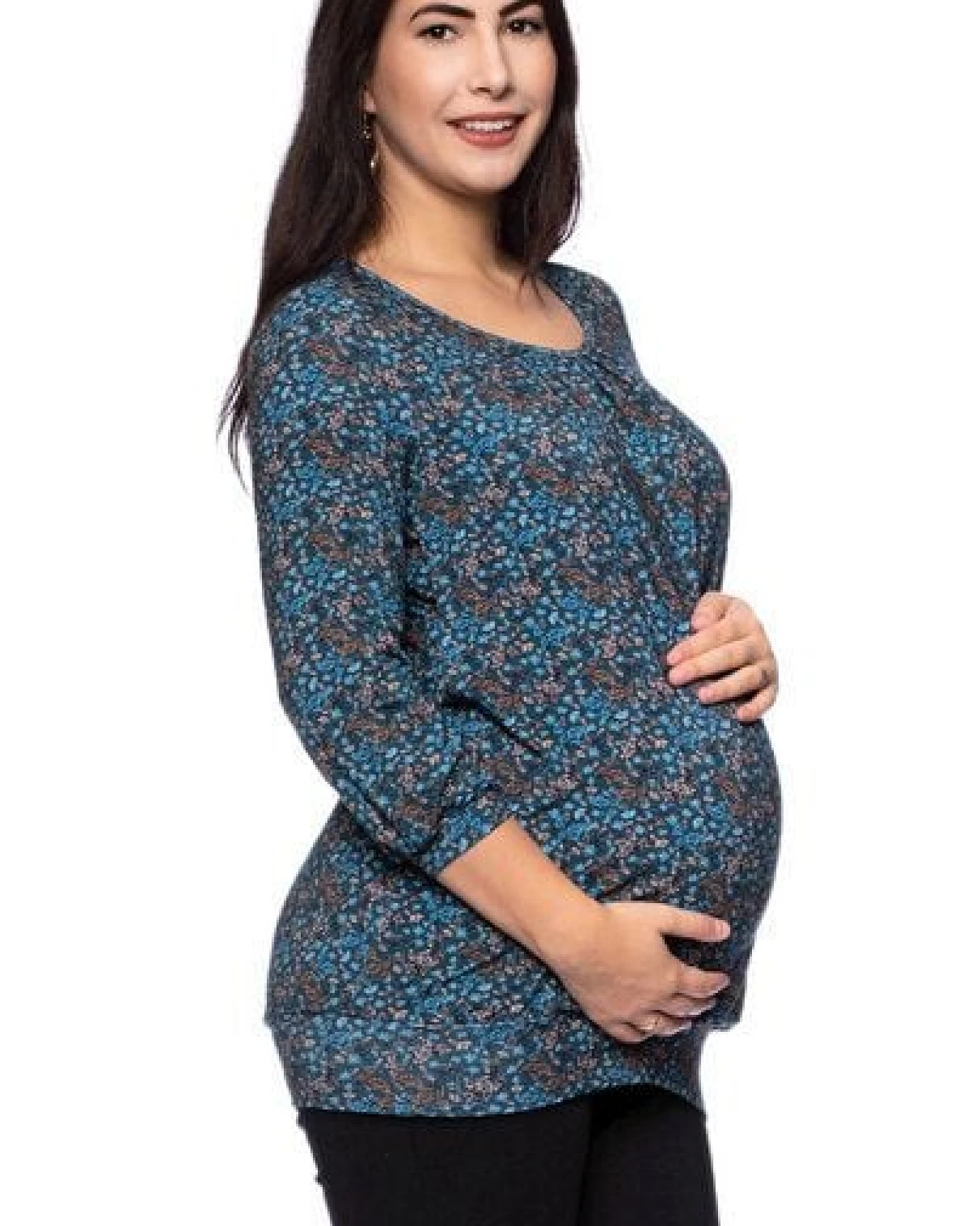 Milchshake AMELIE Umstands-& Stillbluse (Print) – Ansicht 3