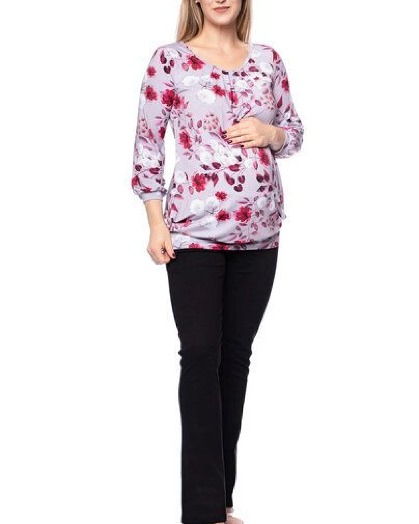 Milchshake AMELIE Umstands-& Stillbluse (Print) – Ansicht 2