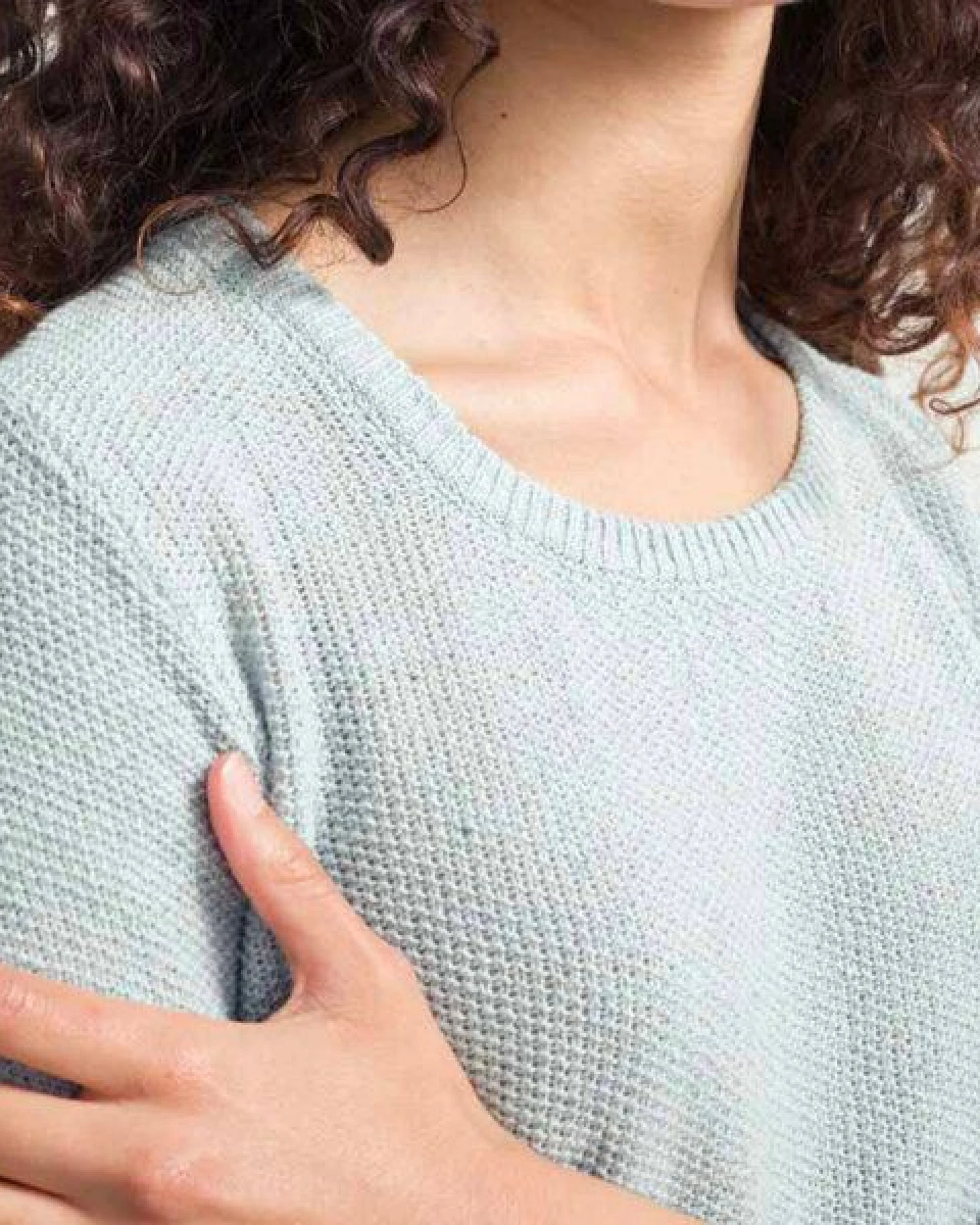 Rifò - Circular Fashion Made in Italy Recycelter Pullover für Frauen aus Denim-Baumwolle Grazia – Ansicht 2