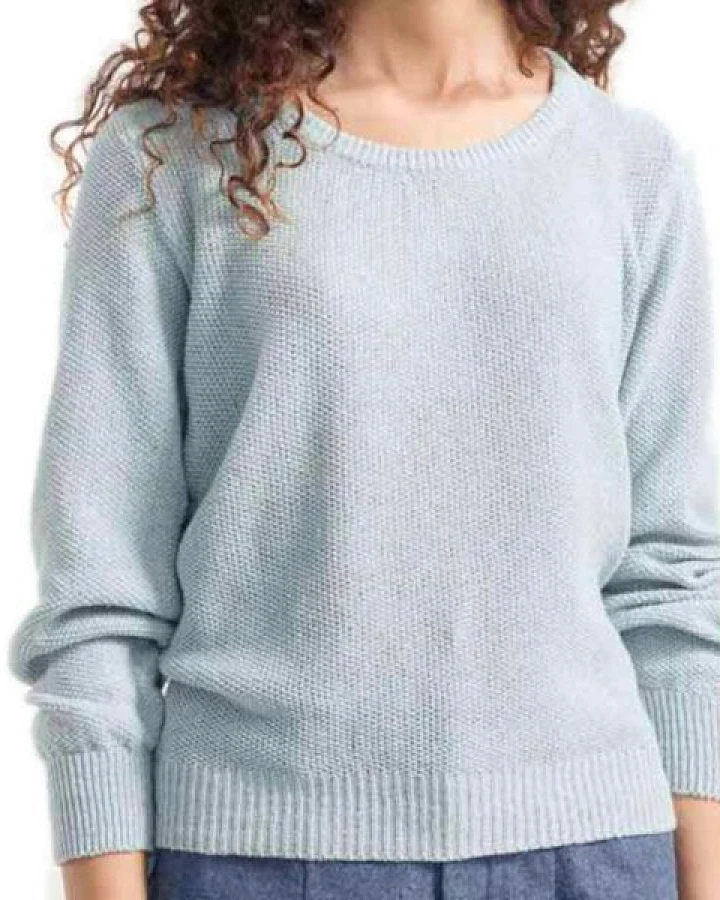 Rifò - Circular Fashion Made in Italy Recycelter Pullover für Frauen aus Denim-Baumwolle Grazia