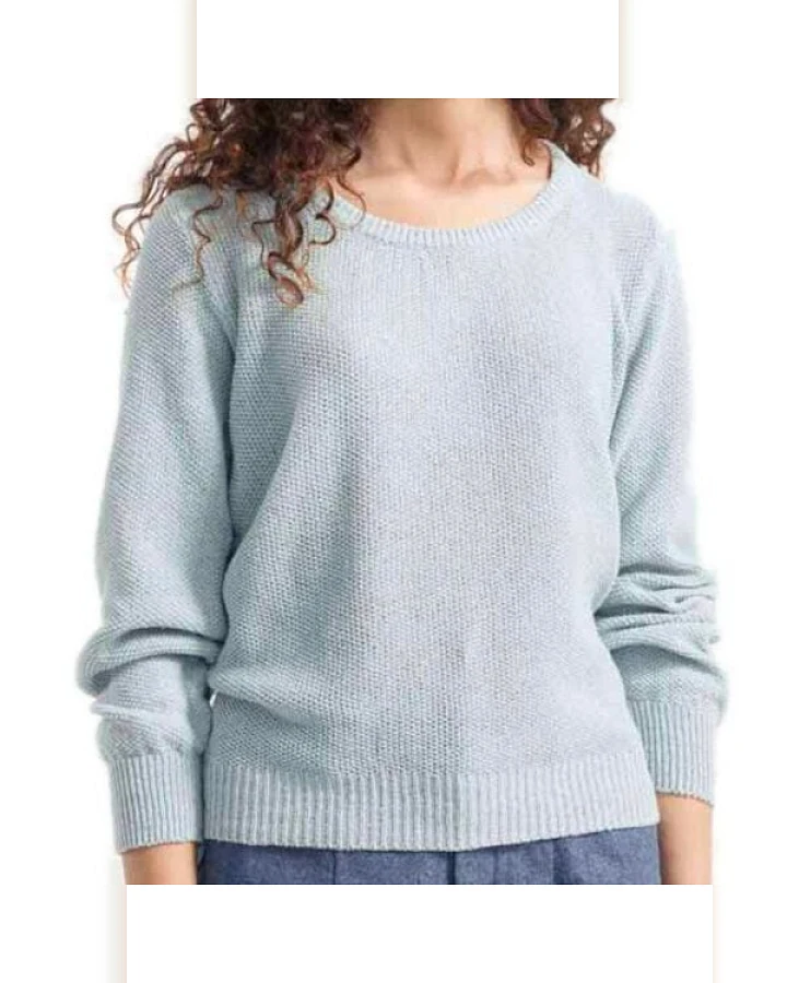 Rifò - Circular Fashion Made in Italy Recycelter Pullover für Frauen aus Denim-Baumwolle Grazia