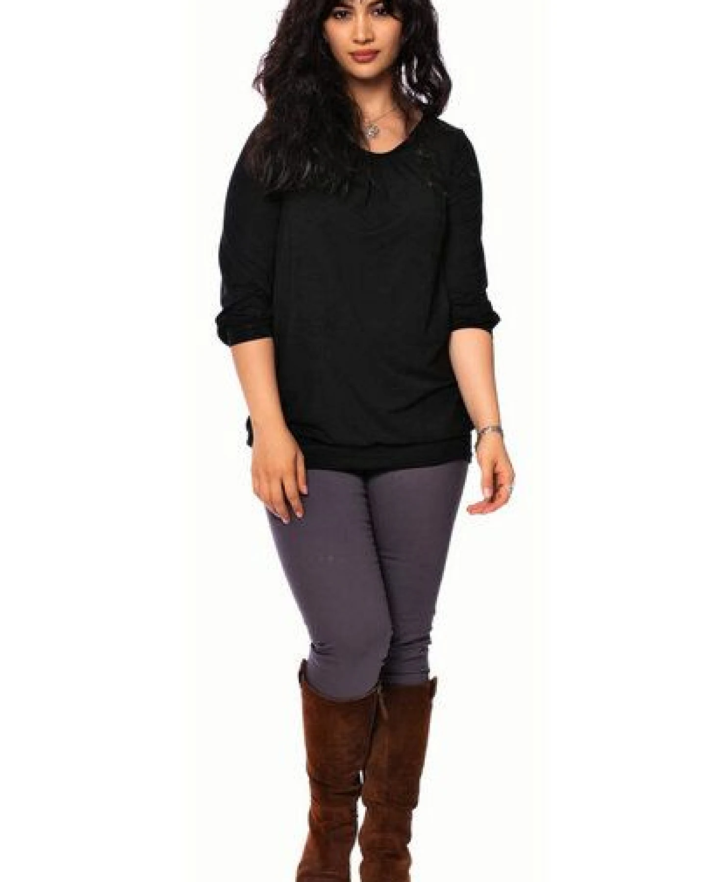 Milchshake AMELIE Umstands-& Stillbluse (Uni) – Ansicht 3