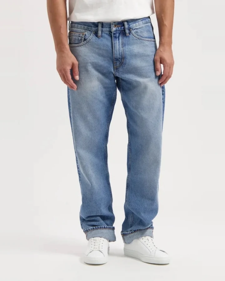 Kuyichi Herren vegan Jeans Regular Scott Antique Blue