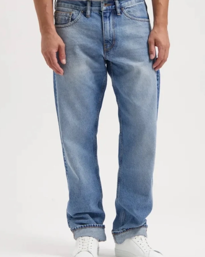 Kuyichi Herren vegan Jeans Regular Scott Antique Blue