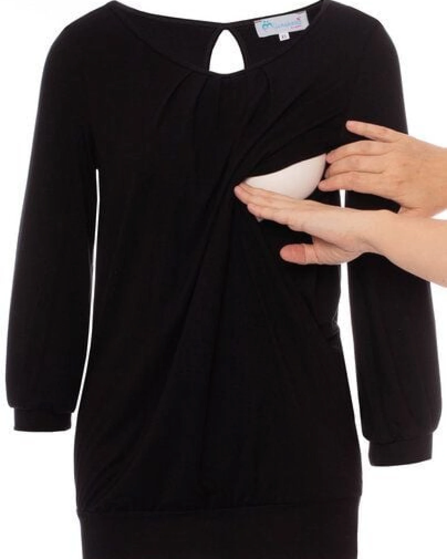 Milchshake AMELIE Umstands-& Stillbluse (Uni) – Ansicht 4