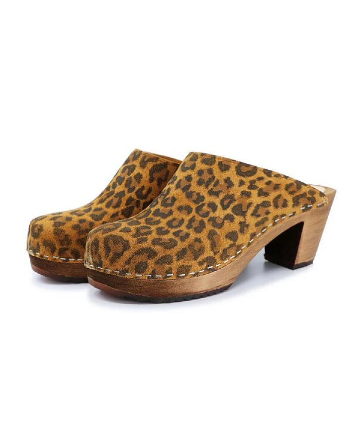 LIV - schwedische Holz Clogs von me&myclogs - high mid heel