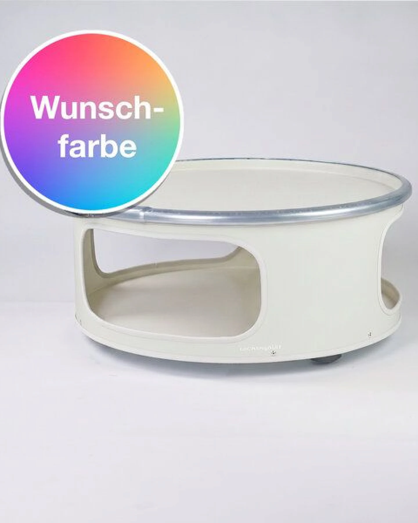 Lockengelöt Couchtisch aus einem Hamburger Ölfass - Little Bob verschiedene Farben – Ansicht 2