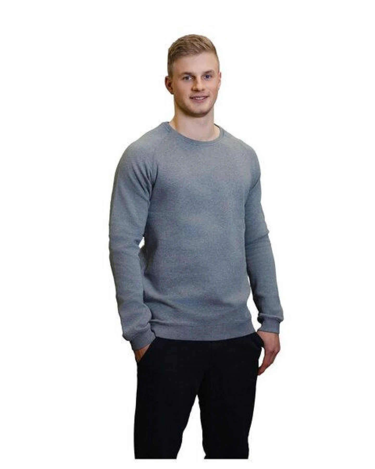 LANGER JUNG Sweatshirt - extra lange Ärmel und extra langer Rumpf für schlanke Männer ab 1,90m – Ansicht 3