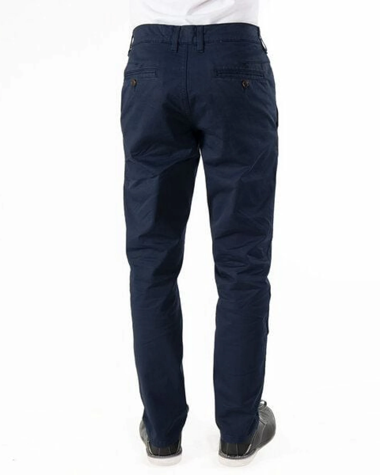 fairjeans Chino in dunkelblau aus Bio-Baumwolle, faire Hose, GOTS – Ansicht 4