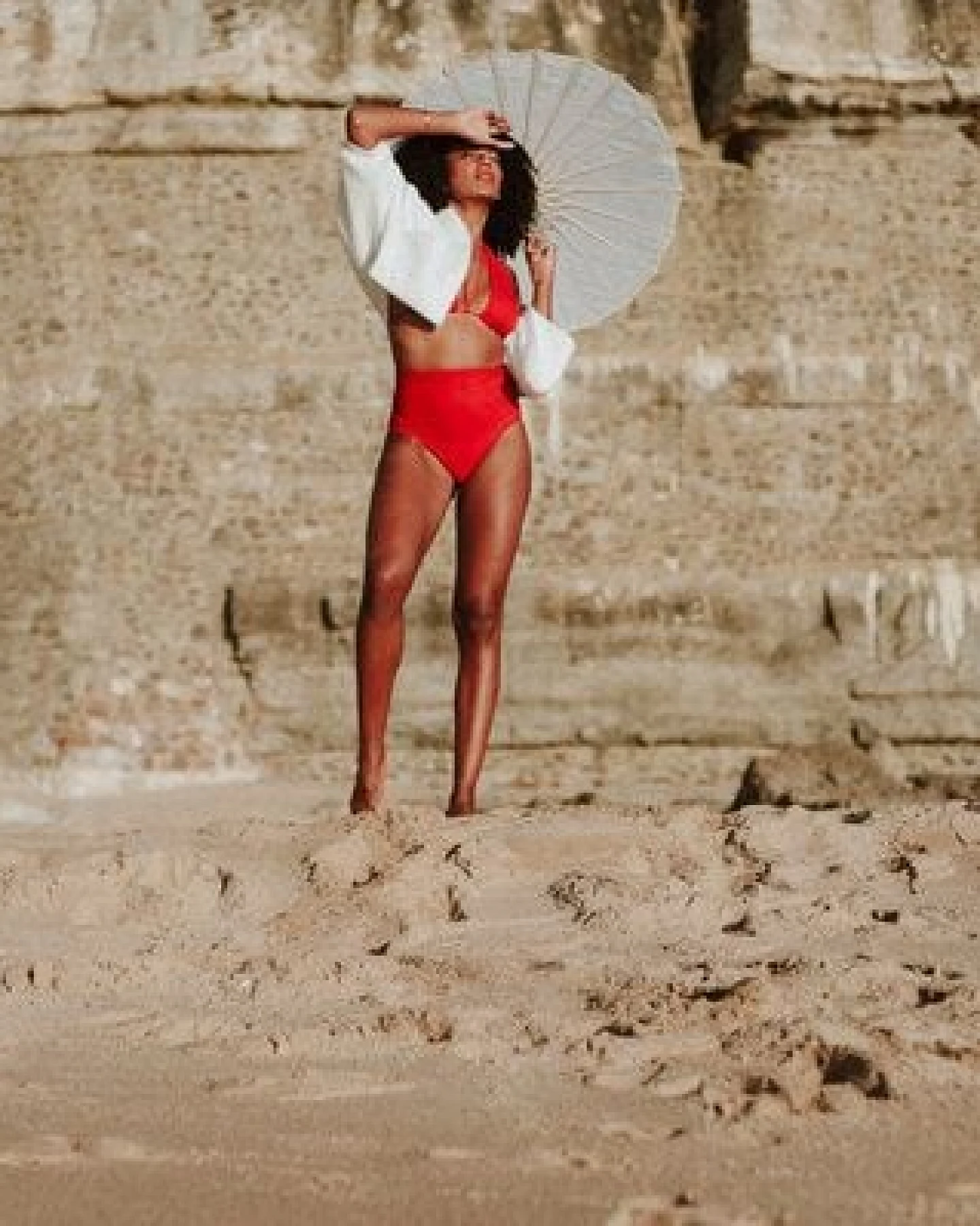 Anekdot Bikini Slip Core High Geranium – Ansicht 4