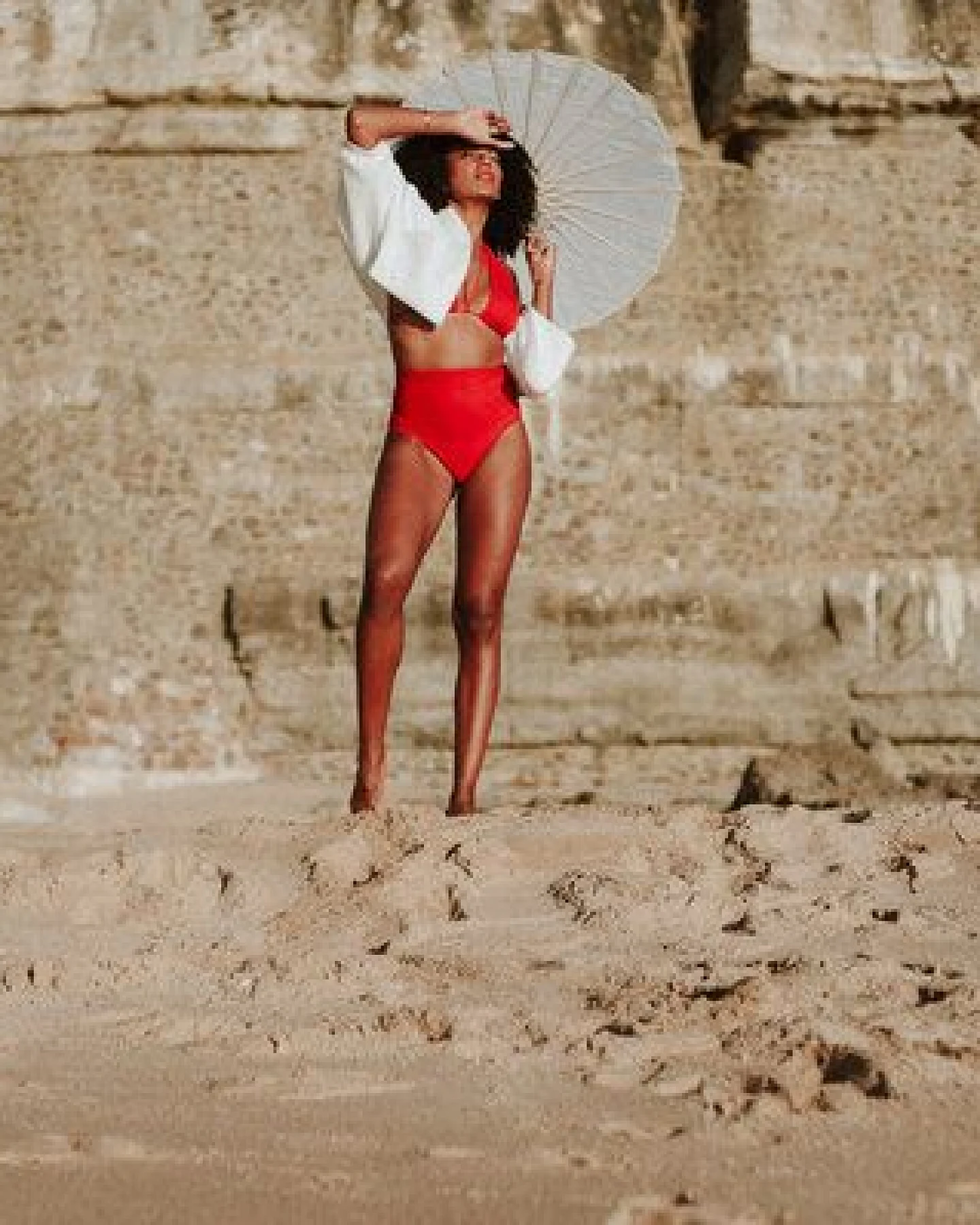 Anekdot Bikini Slip Core High Geranium – Ansicht 4
