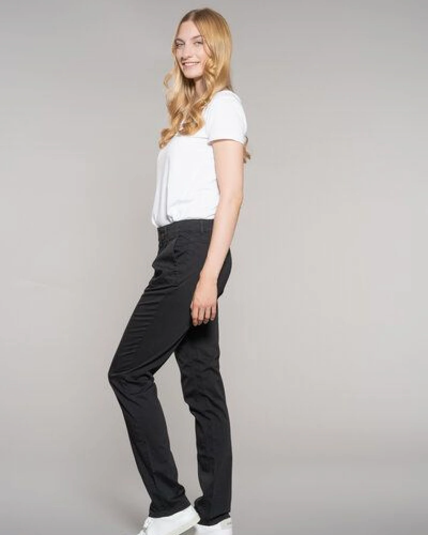 Feuervogl Business Chino LINDA mit Bundfalte – Ansicht 2