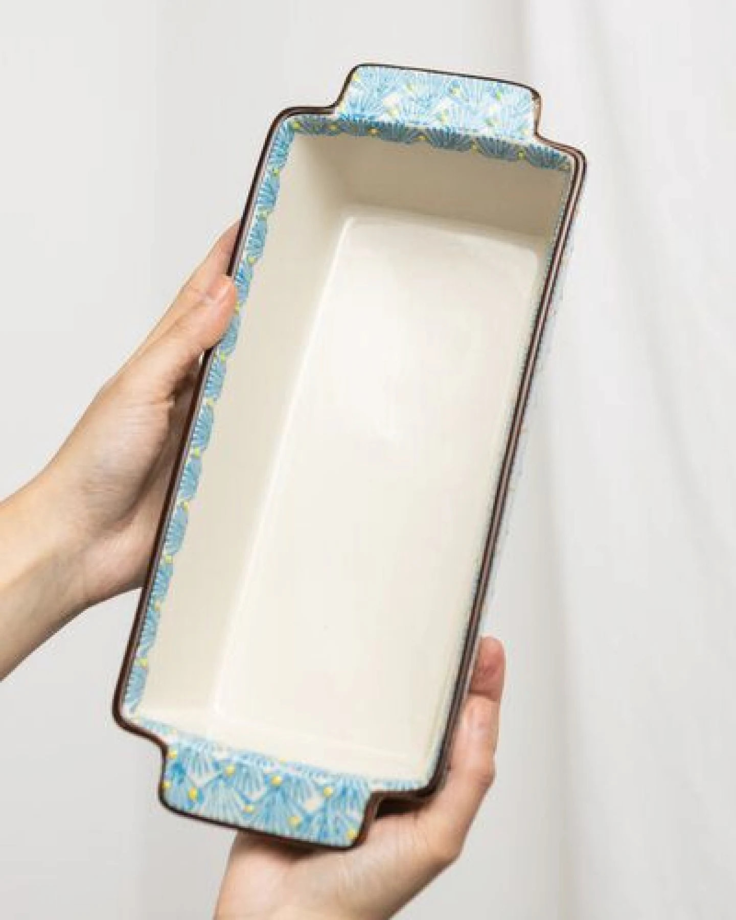 TRANQUILLO Kuchenform Art Deco aus Steinzeug mit Muster (POR490) – Ansicht 2