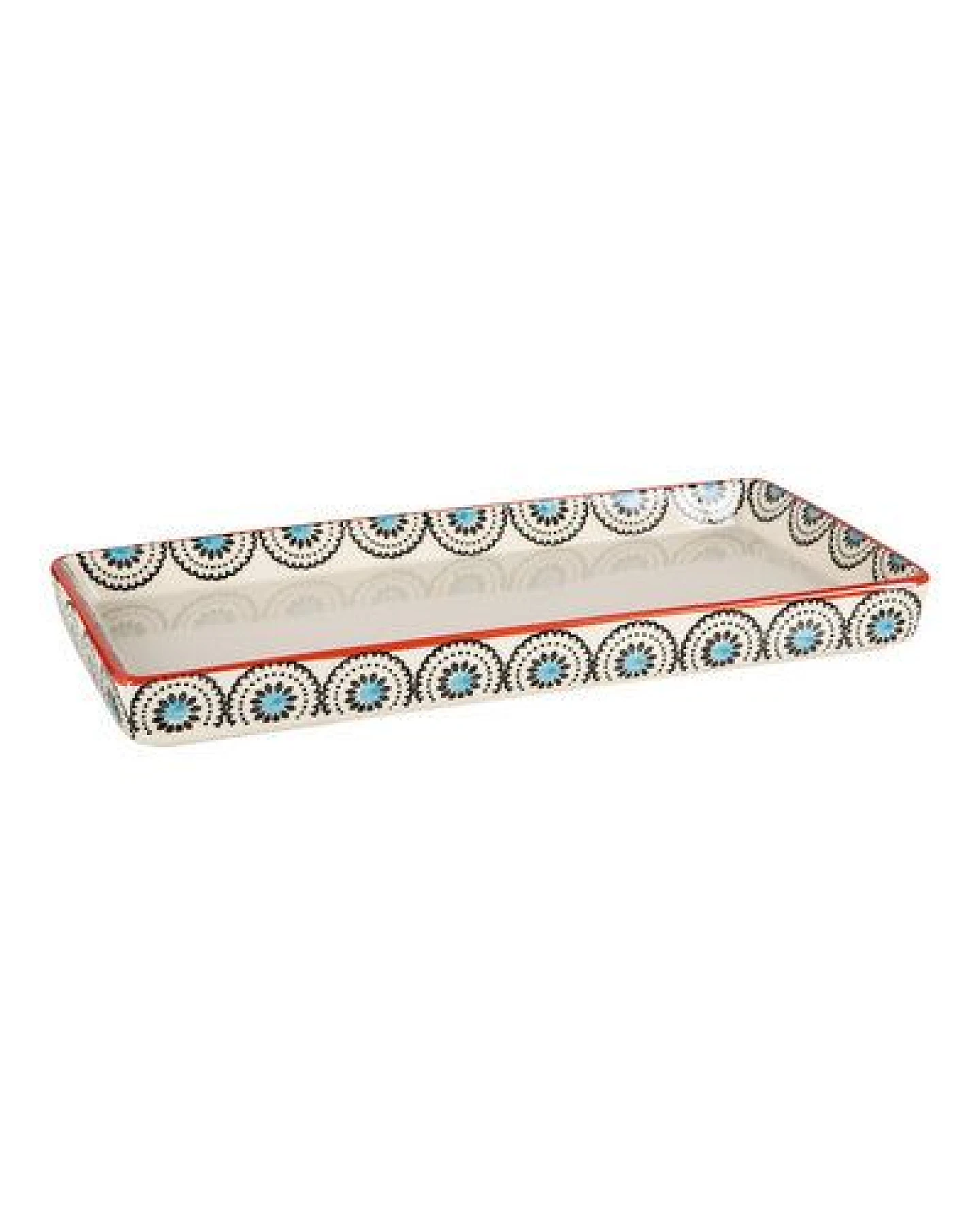 TRANQUILLO Ablage für das Bad aus Keramik von Hand bedruckt 23 x 12 cm – Ansicht 2