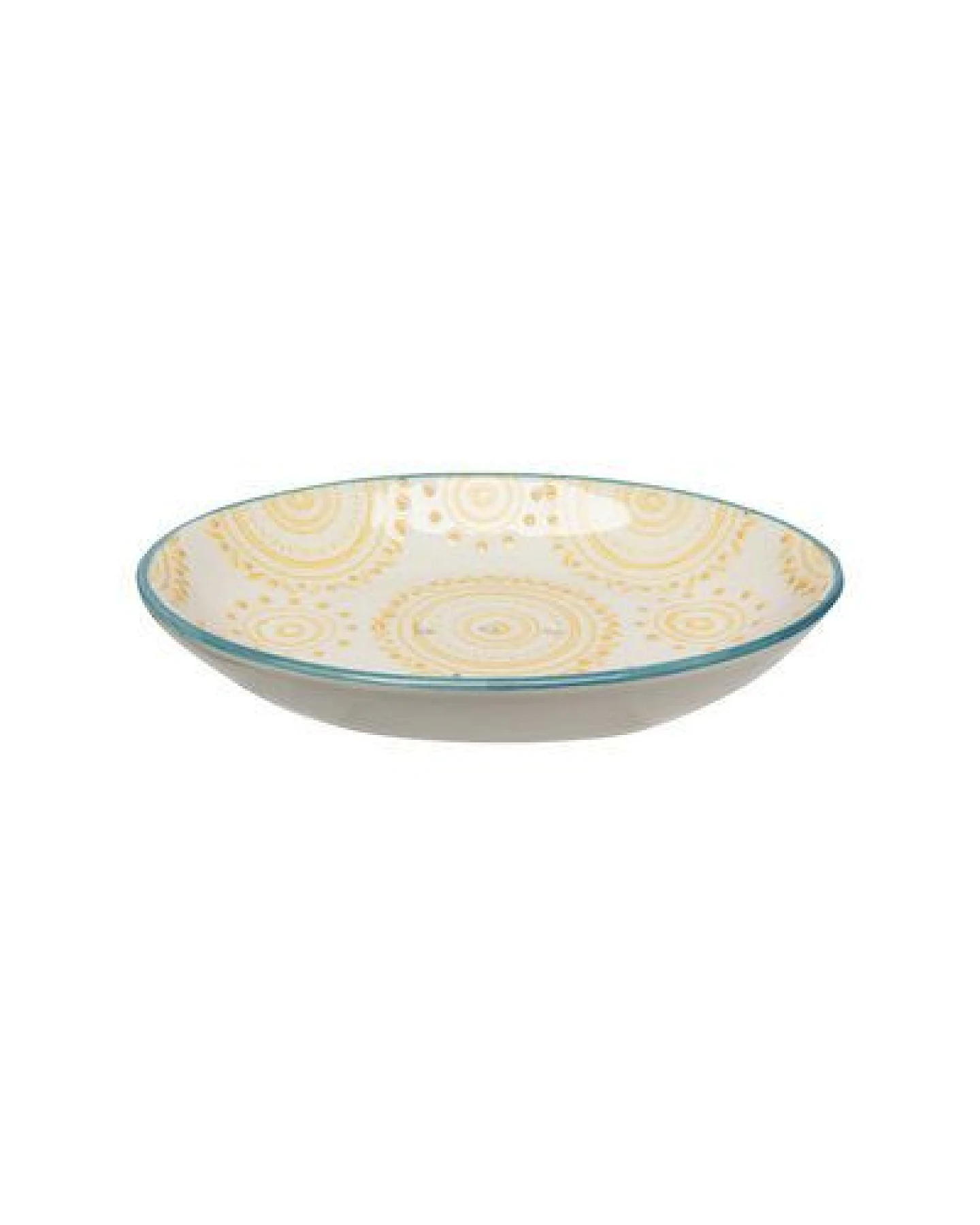 TRANQUILLO Ovale Seifenschale aus Steinzeug mit bunten Mustern 14 cm – Ansicht 2