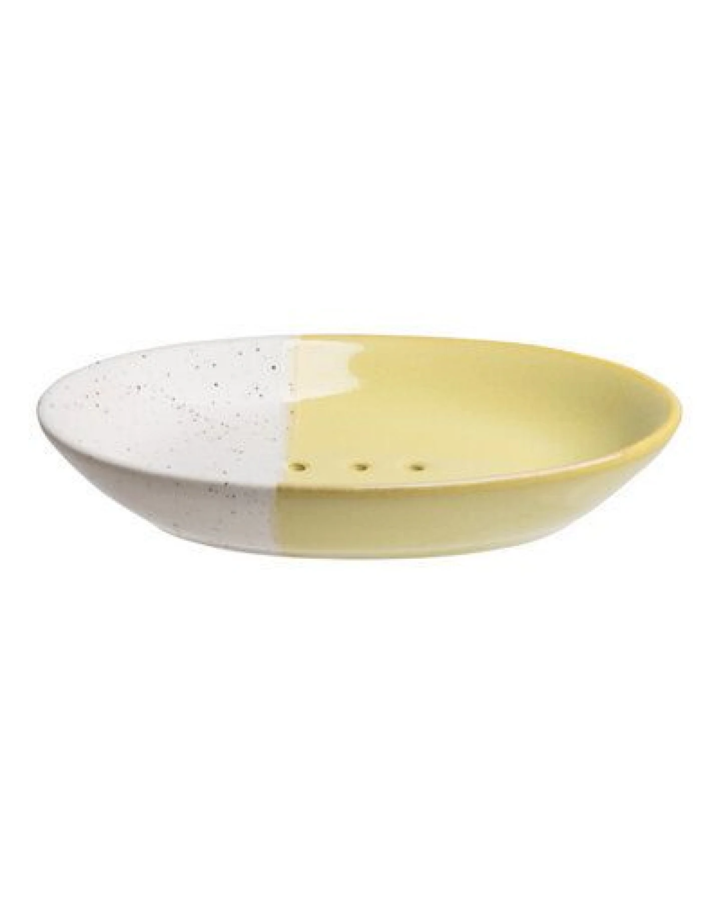 TRANQUILLO Ovale Seifenschale aus Steinzeug mit bunten Mustern 14 cm – Ansicht 2