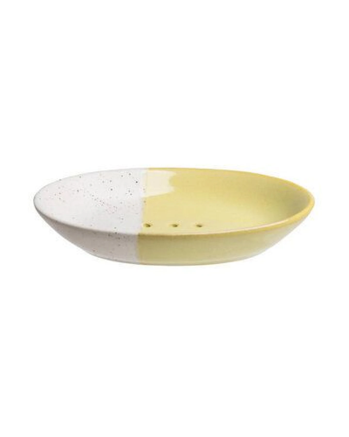 TRANQUILLO Ovale Seifenschale aus Steinzeug mit bunten Mustern 14 cm – Ansicht 2