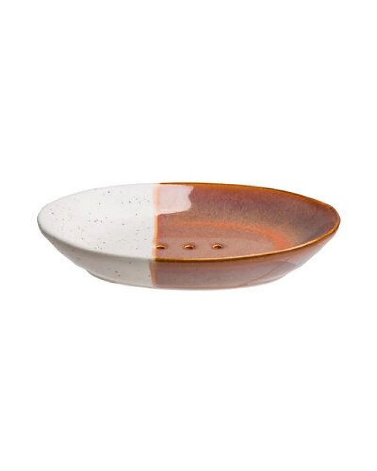 TRANQUILLO Ovale Seifenschale aus Steinzeug mit bunten Mustern 14 cm – Ansicht 2