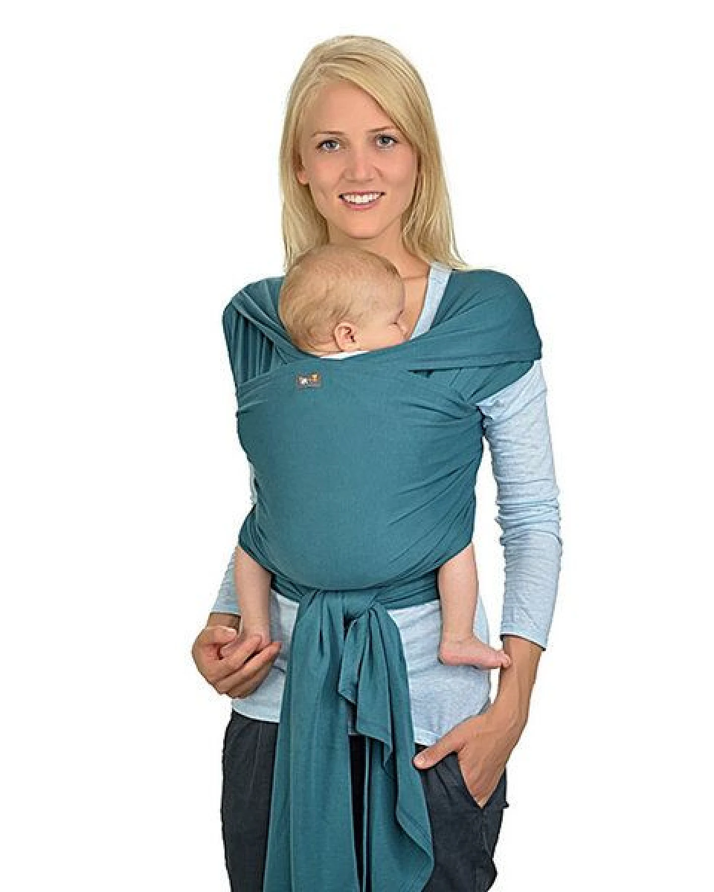 Hoppediz® Hoppediz Newborn Babytragetuch 100 % Bio Baumwolle – Ansicht 2