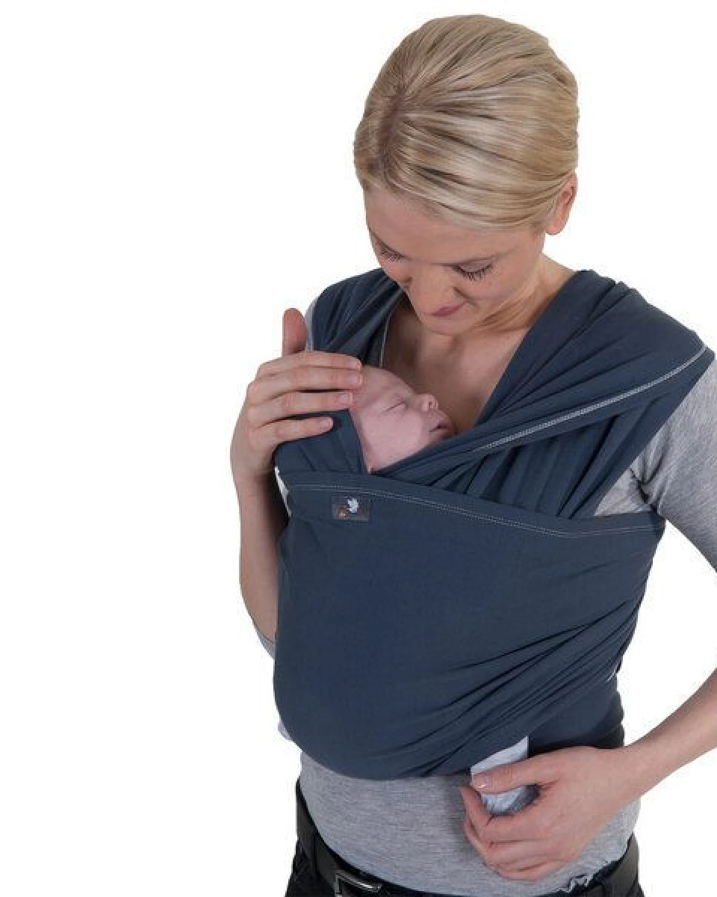 Hoppediz® Hoppediz Newborn Babytragetuch 100 % Bio Baumwolle – Ansicht 4