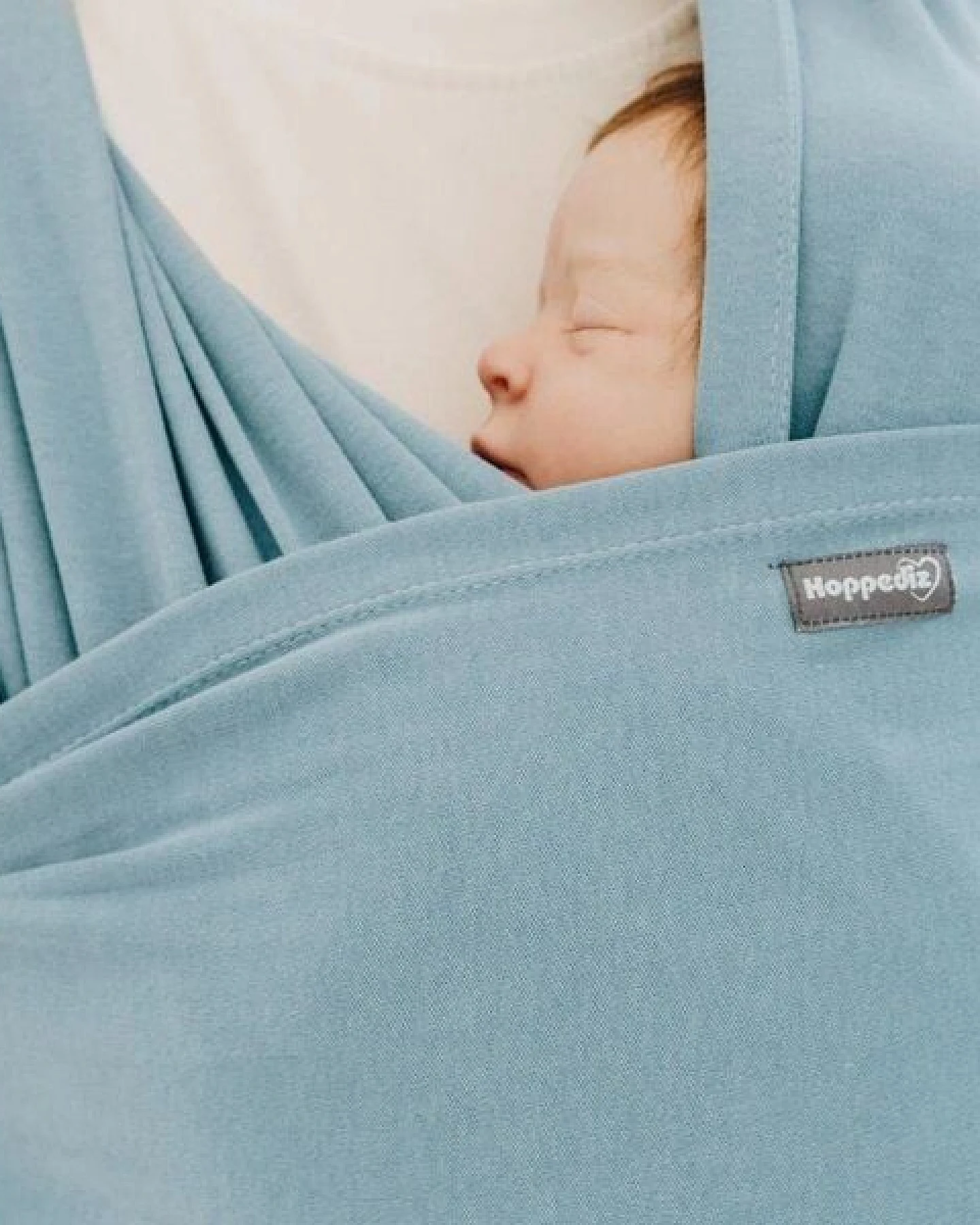 Hoppediz® Hoppediz Newborn Babytragetuch 100 % Bio Baumwolle – Ansicht 2