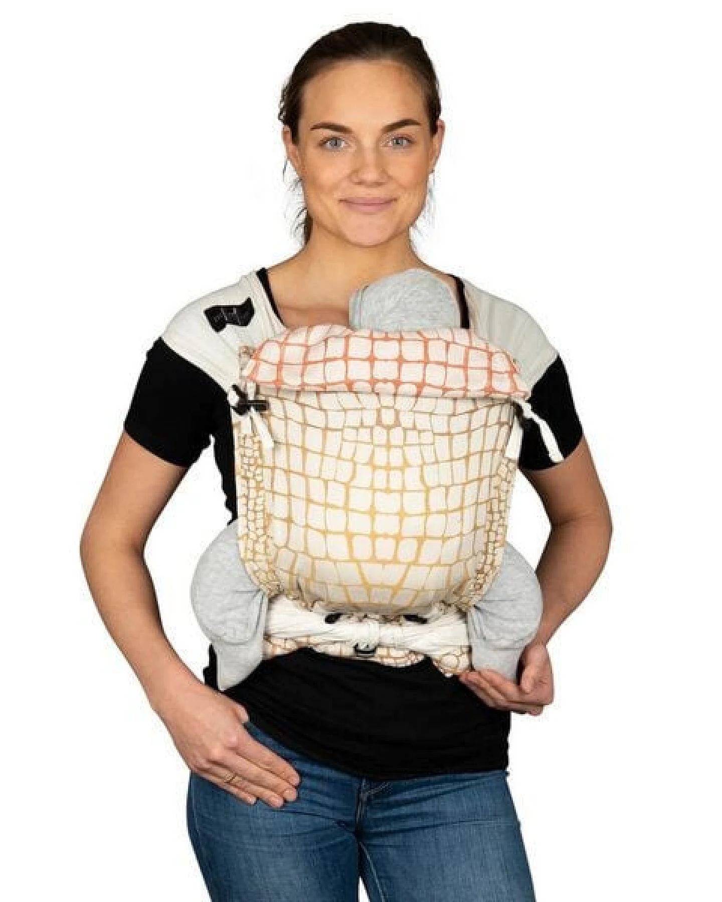 Hoppediz® Hoppediz Babygtrage Hop-Tye Advanced Darwin 100 % Bio Baumwolle – Ansicht 4
