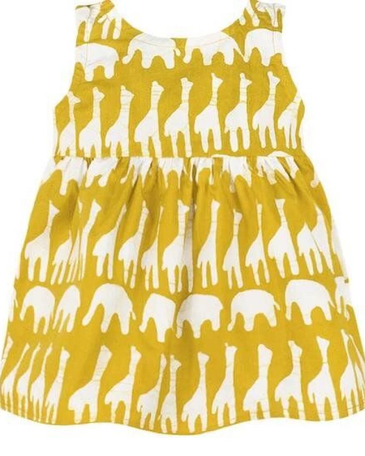 Global Mamas Baby Bio Sonnenkleid - Sahara - Gelb