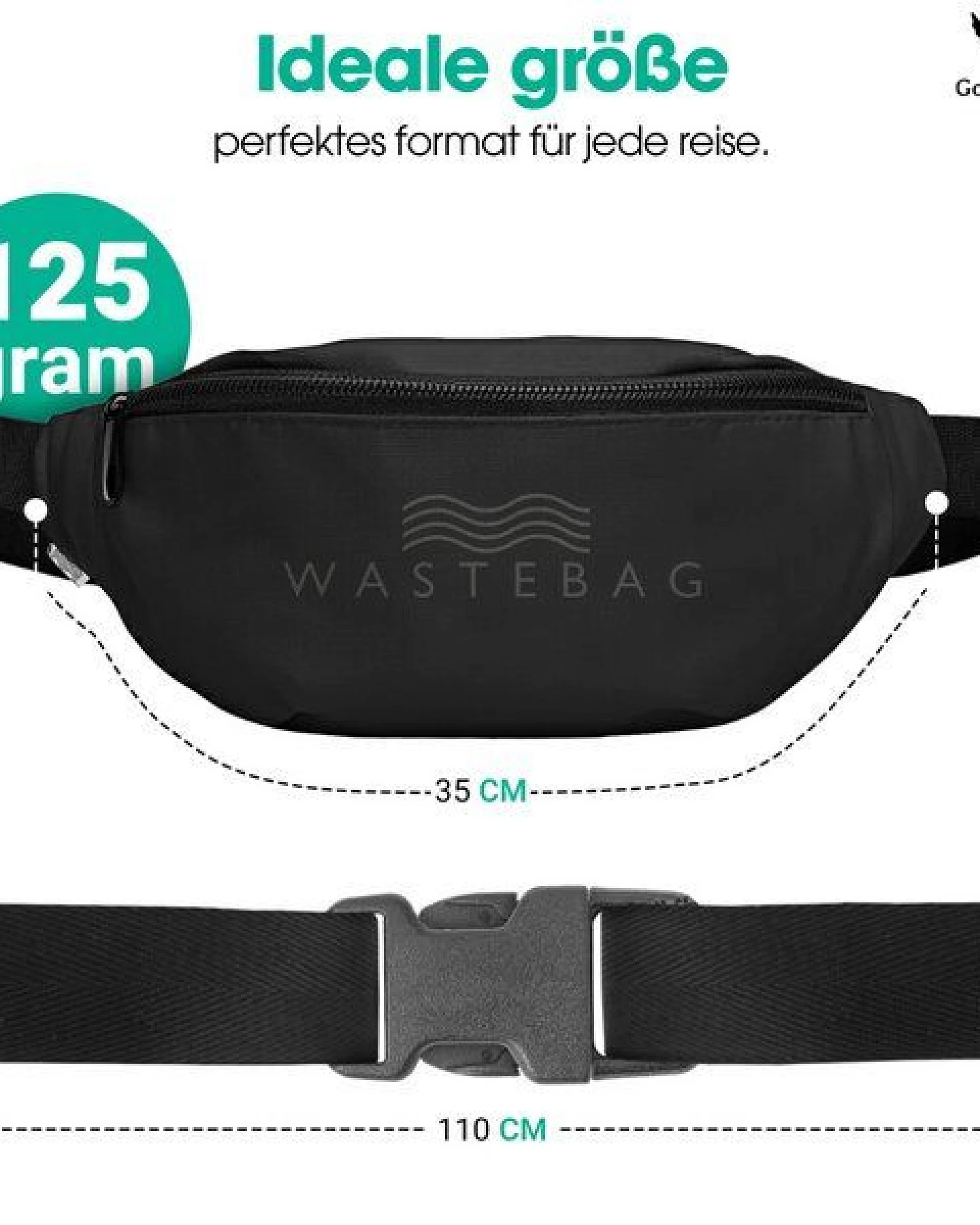 Good To Give Bauchtasche Damen & Herren aus recyceltem Plastik – Ansicht 2
