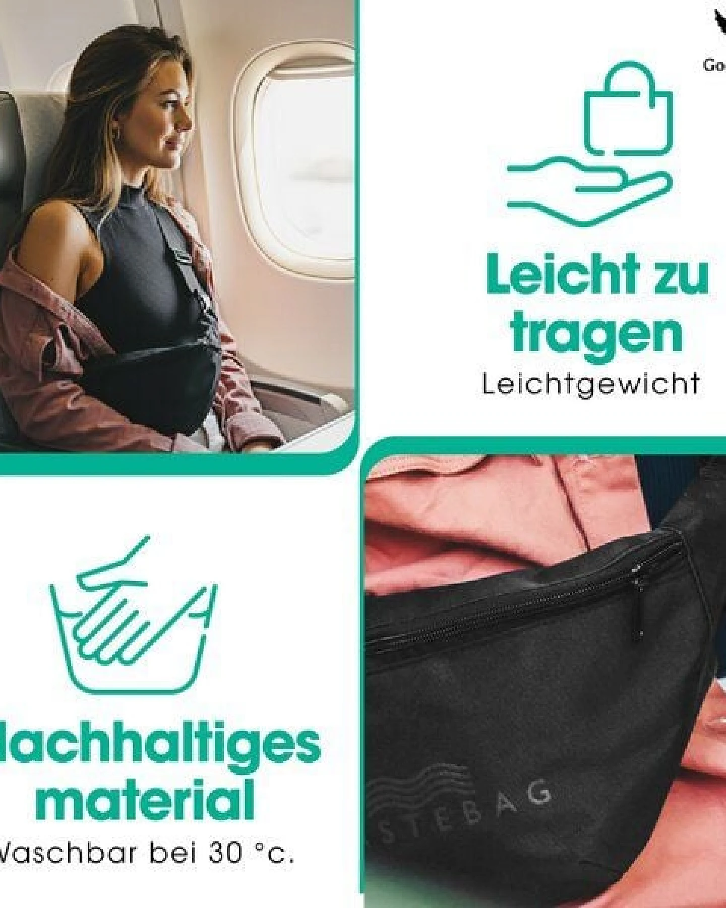 Good To Give Bauchtasche Damen & Herren aus recyceltem Plastik – Ansicht 4