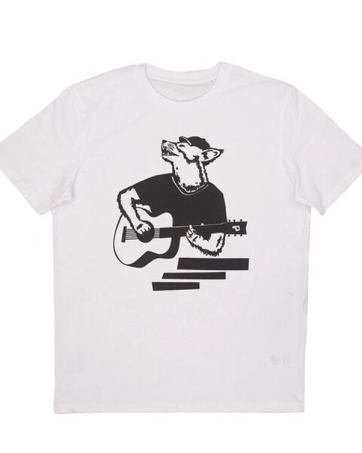 Frank Fuchs mit Gitarre - päfjes Bio Fair Wear Männer/Unisex T-Shirt