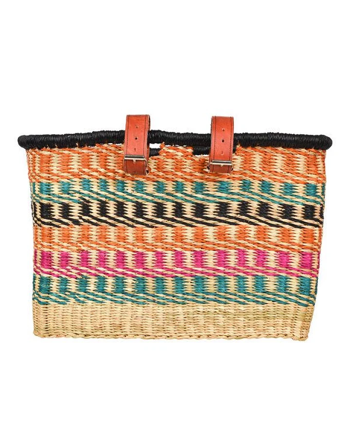 Fair Trade Fahrradkorb - Apana / Bolga / Ashanti / Buli - Handgewebt - The Basket Room