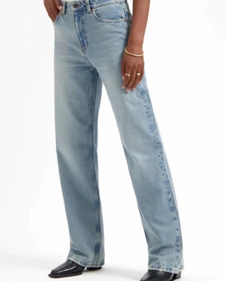 Kuyichi Damen vegan Jeans Loose Straight Izabella Vintage Blau