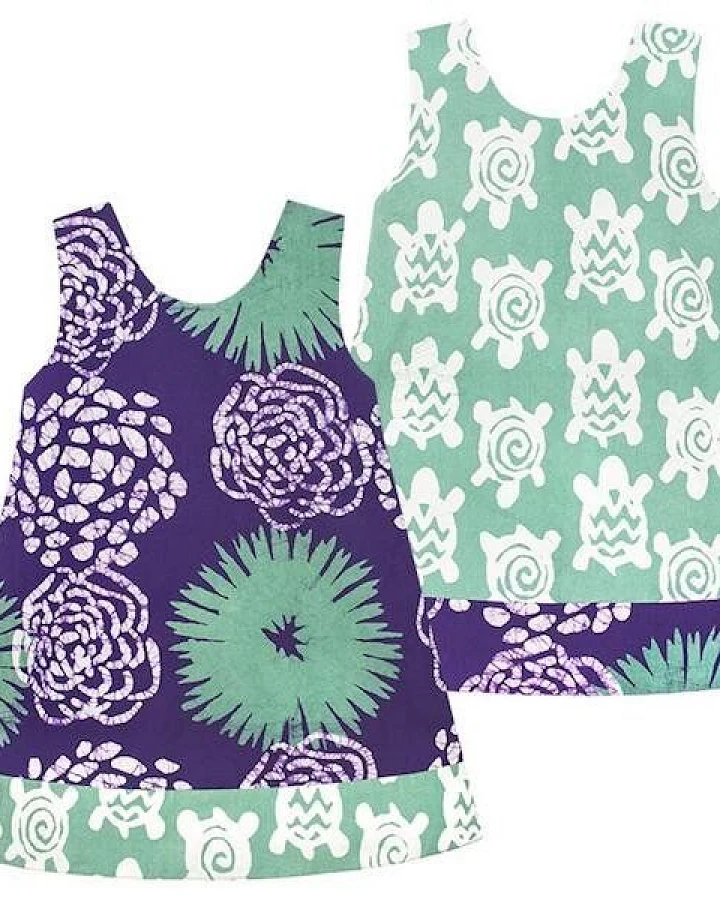 Global Mamas Baby Bio Wendekleid REVERSIBLE - Garden