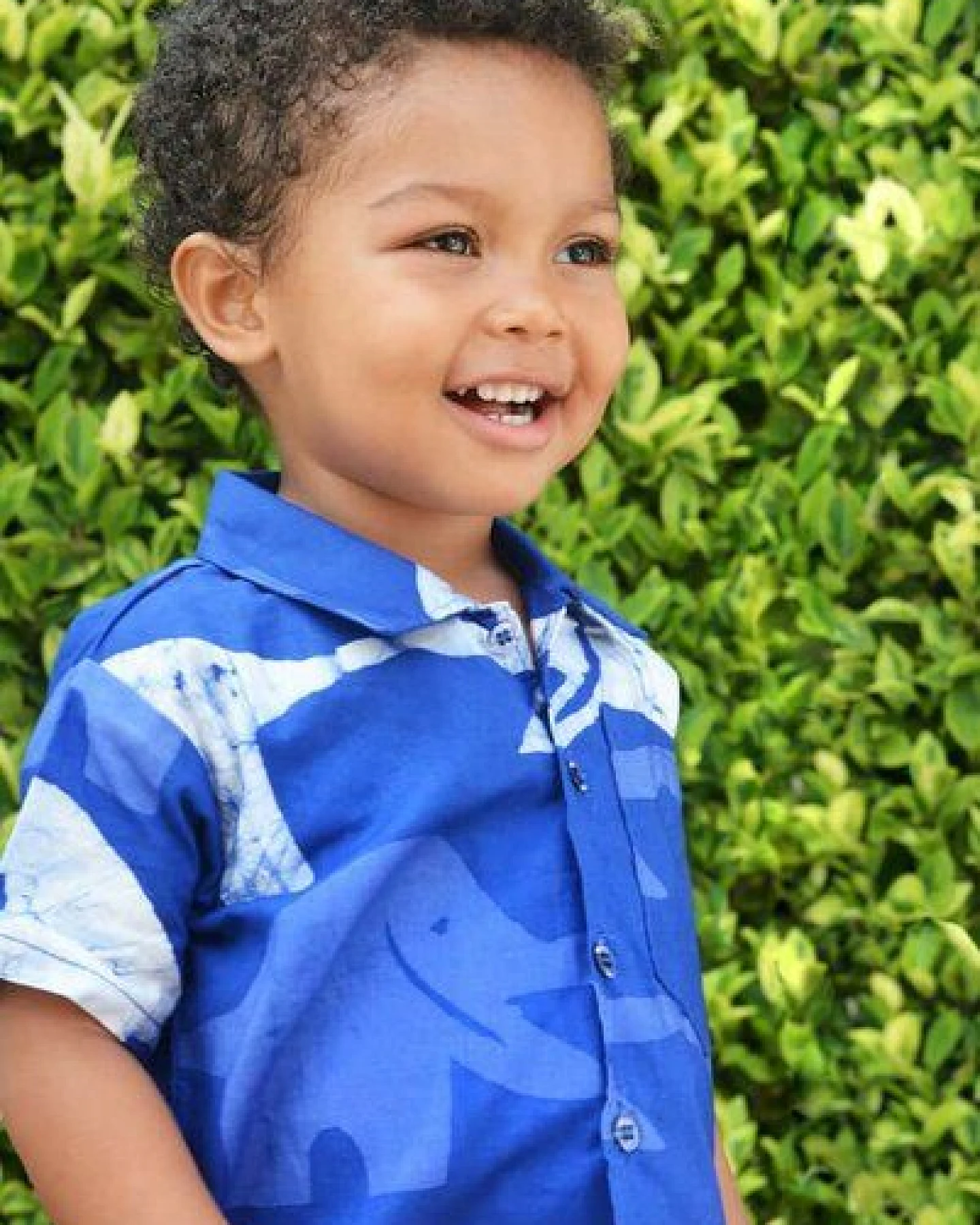 Global Mamas Bio Hemden für Jungs - Button Down Shirt - Elephants & Turtles – Ansicht 4