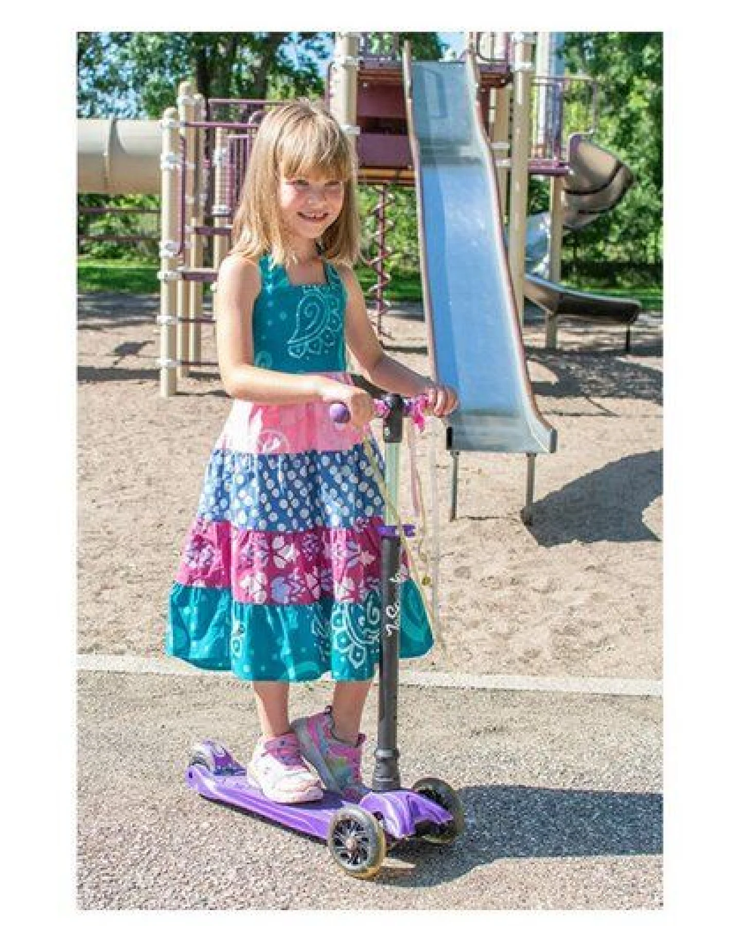 Global Mamas Bio Karussellkleid - Chroma – Ansicht 2
