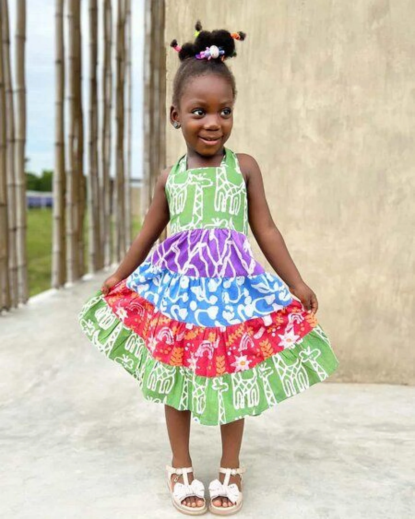Global Mamas Bio Karussellkleid - Chroma – Ansicht 2